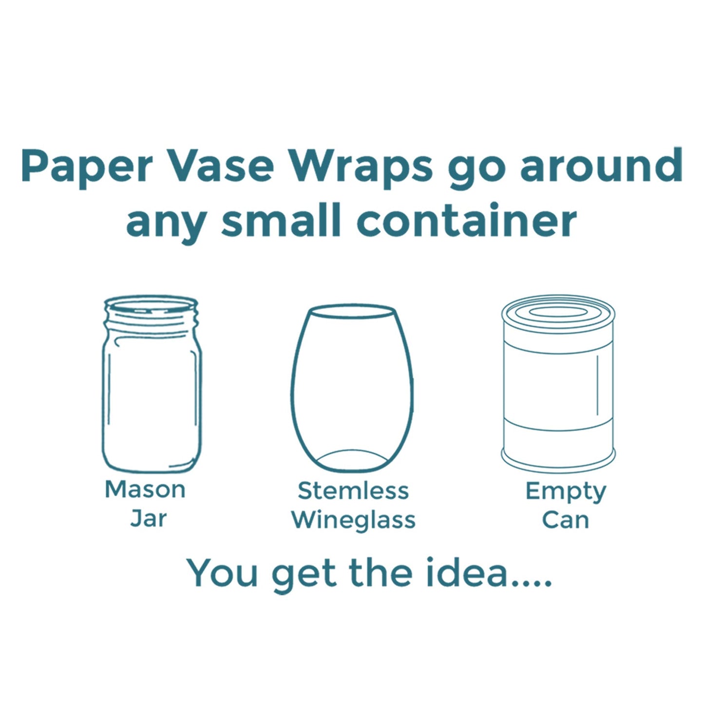 Fern Paper Vase Wraps