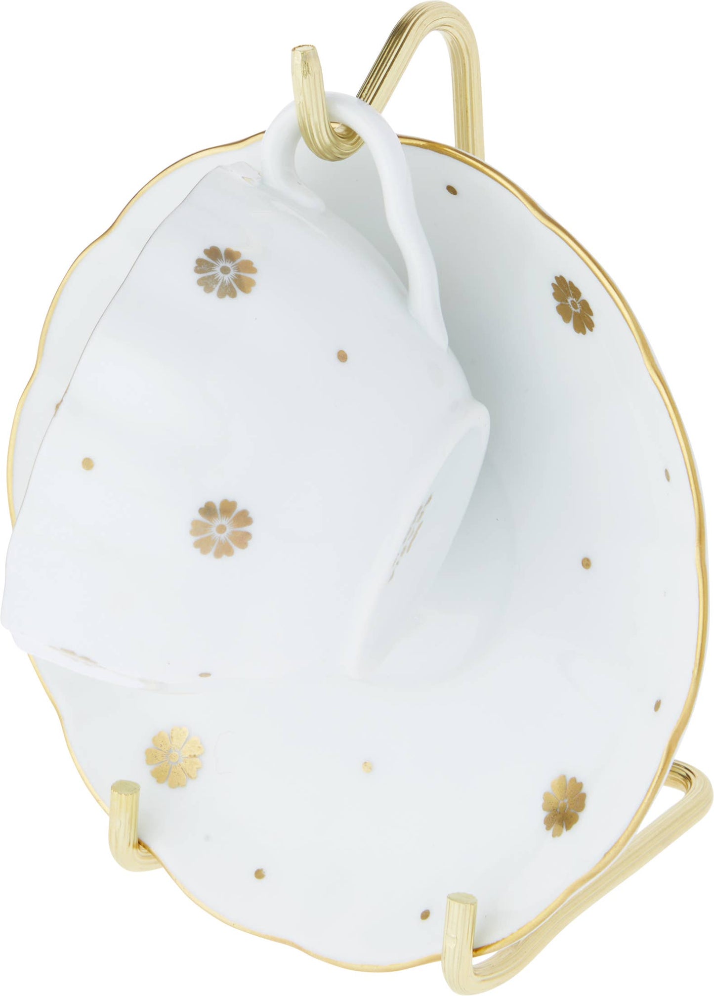 Bard's Demi-tasse Cup & Saucer Stand, 5.5" x 2.75" x 3.25"