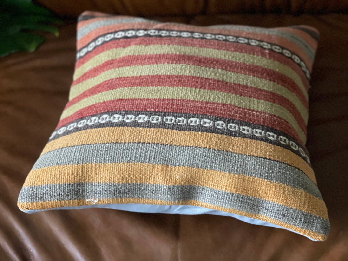 Vintage Turkish Kilim Pillow | Emir 16’