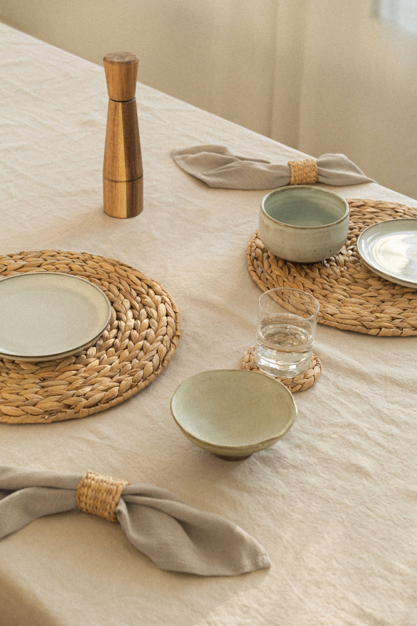 Woven Water Hyacinth Coasters
