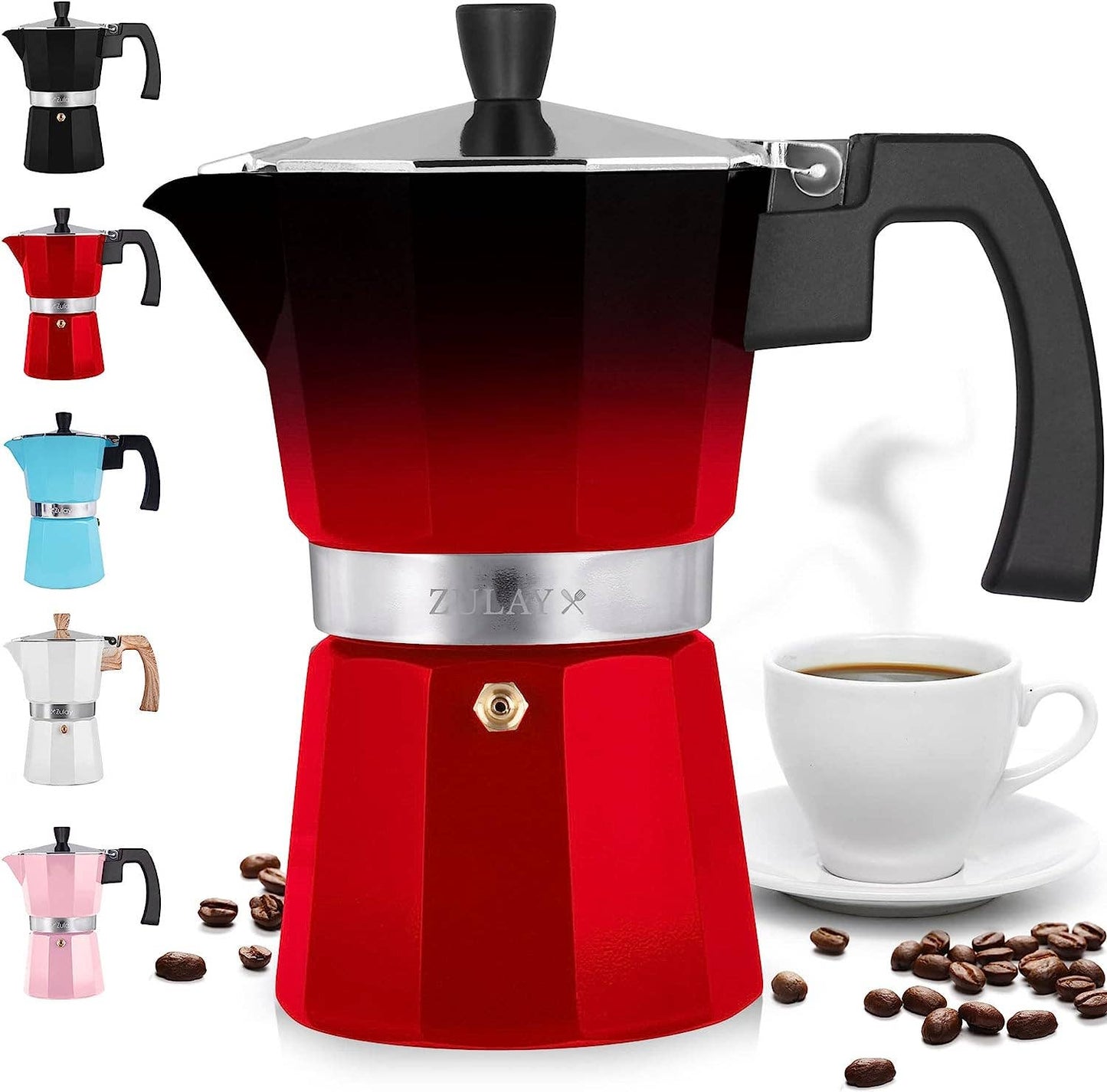 Stovetop Espresso Moka Pot - Italian Coffee Maker