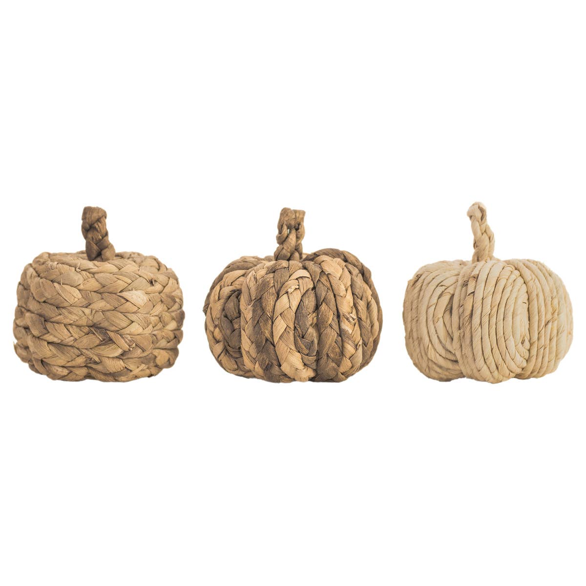 Natural Woven Pumpkin Box Set Fall
