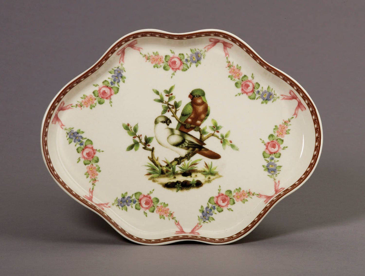 Porcelain Bird Design Jewelry/Trinket Tray
