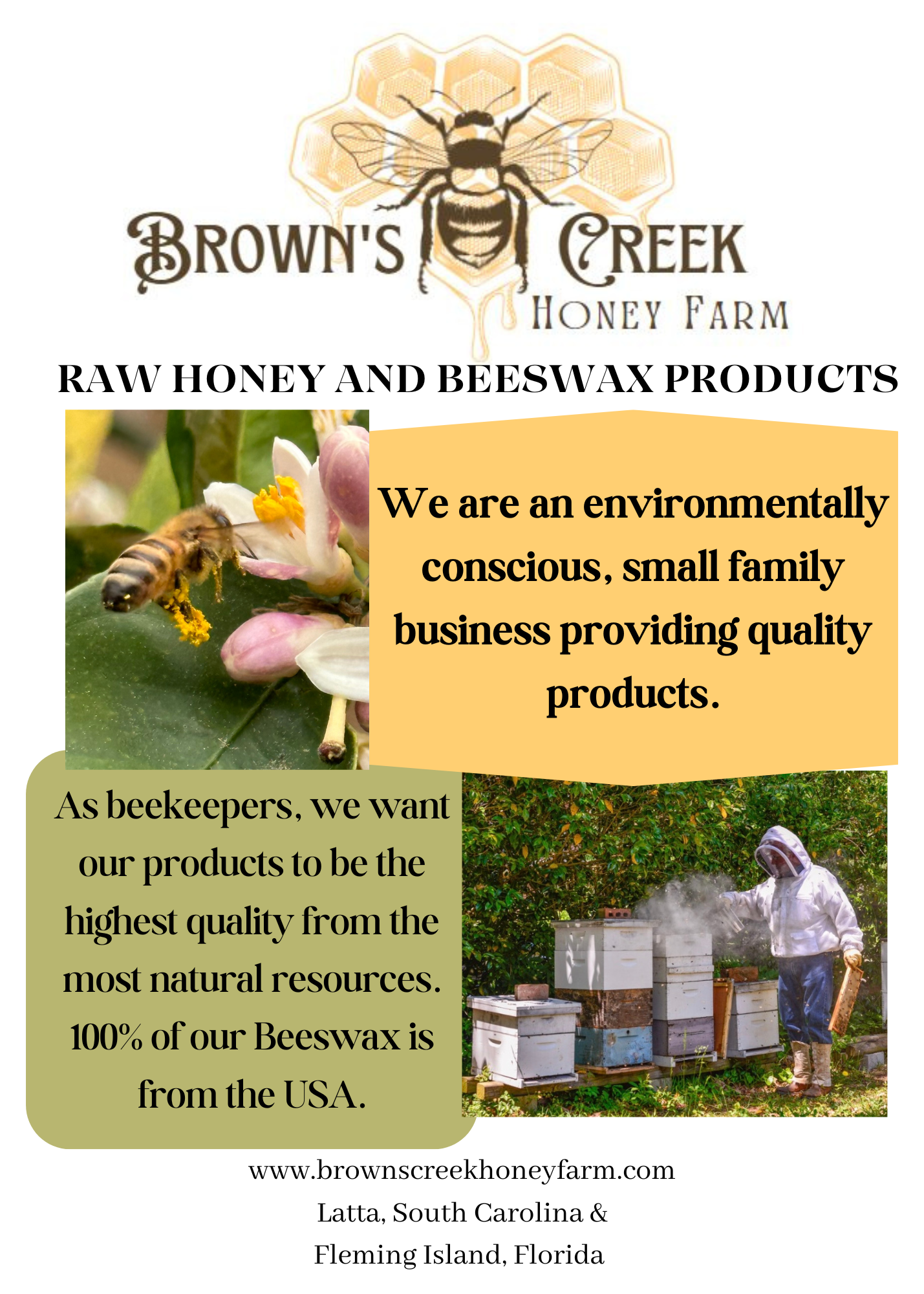 Raw Beeswax Honey Jar