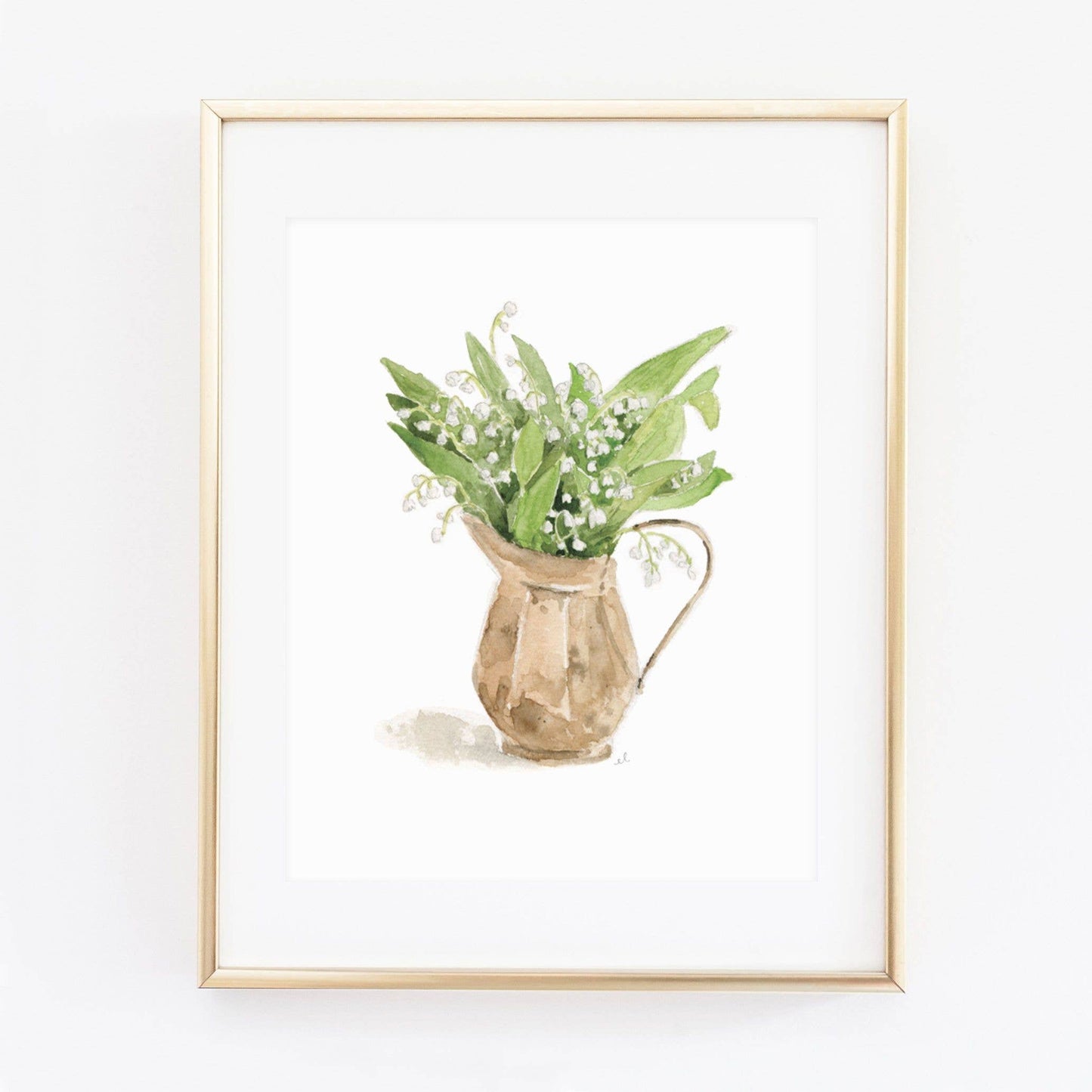 Lily of the valley bouquet art print