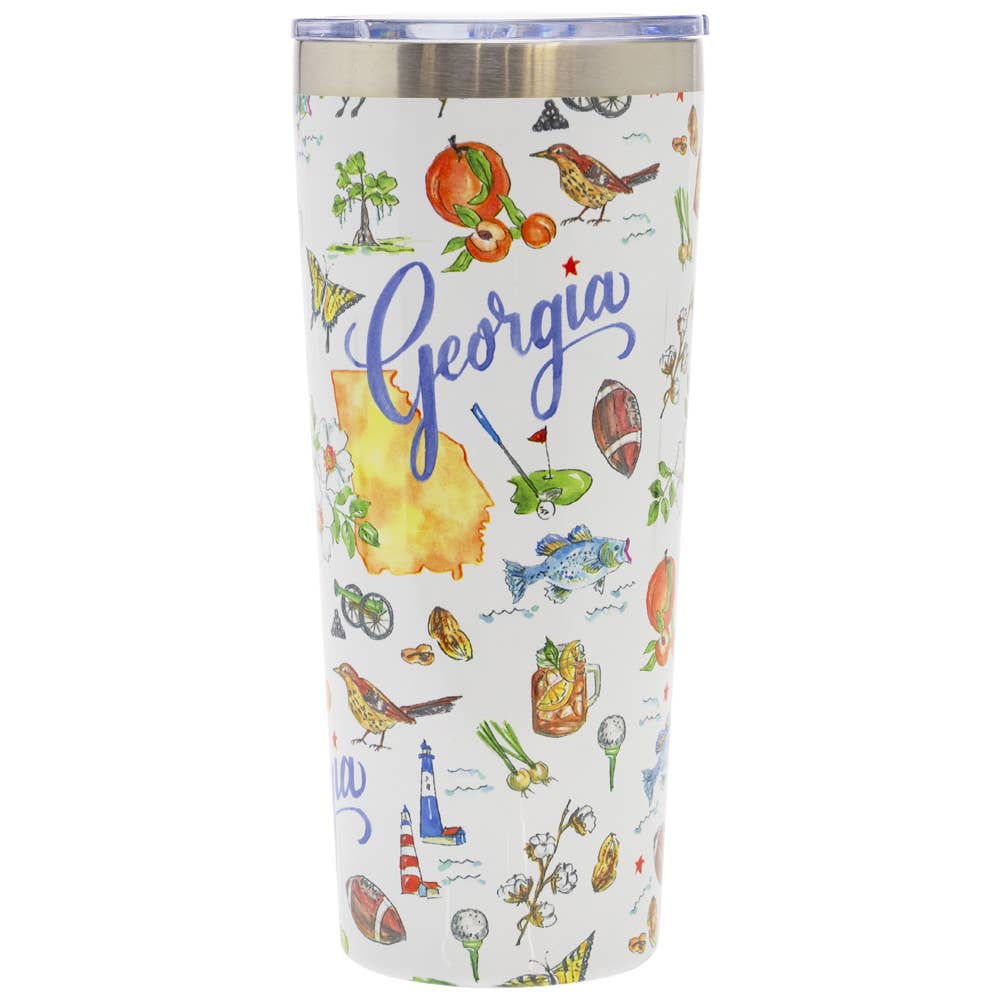 22 oz. Stainless Steel Tumbler GA