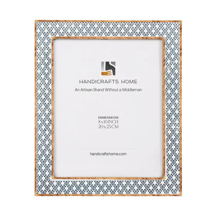 Picture Frame- Diamond & Blue