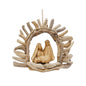 Christmas Nativity Manger With Arch Driftwood Ornament