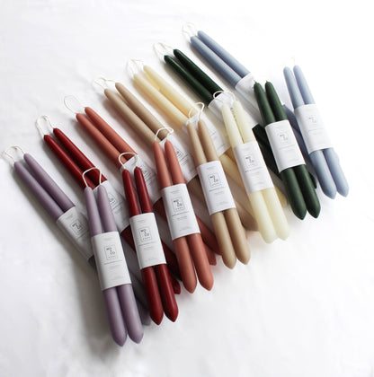100% Beeswax Dipped Taper Candles | All Natural, Handmade