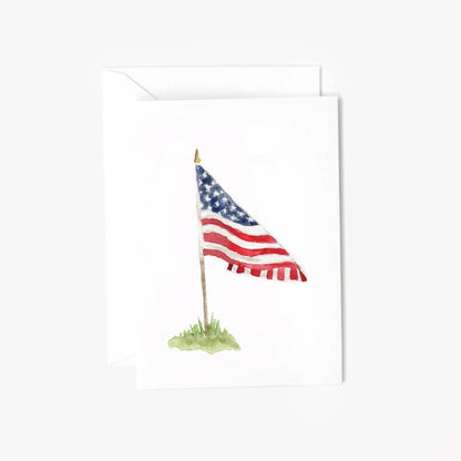American flag mini enclosure notecard