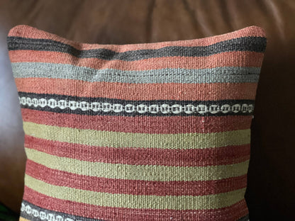 Vintage Turkish Kilim Pillow | Emir 16’