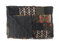 Dark Night Kantha Throw Blanket