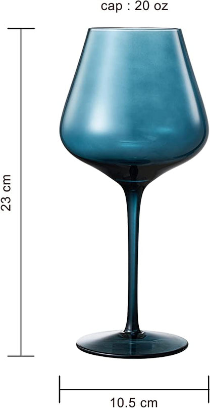 Colored Crystal Wine Glass
