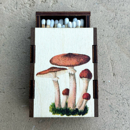Matches - Mushroom Cluster - Wooden Matchboxes