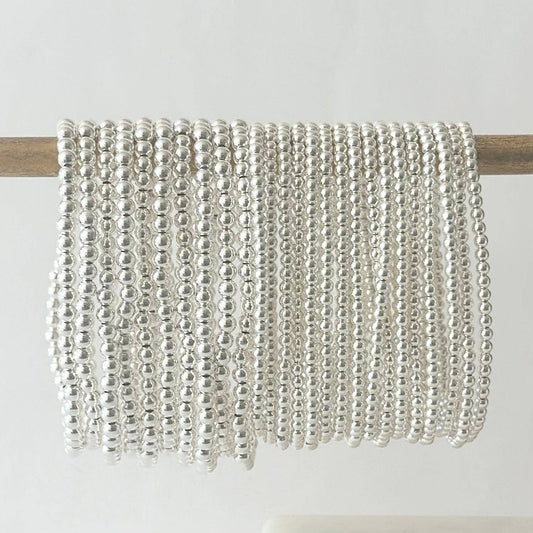 Sterling Silver Beaded Bracelets