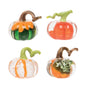 Pumpkin Mini Glass Figurine Set 4