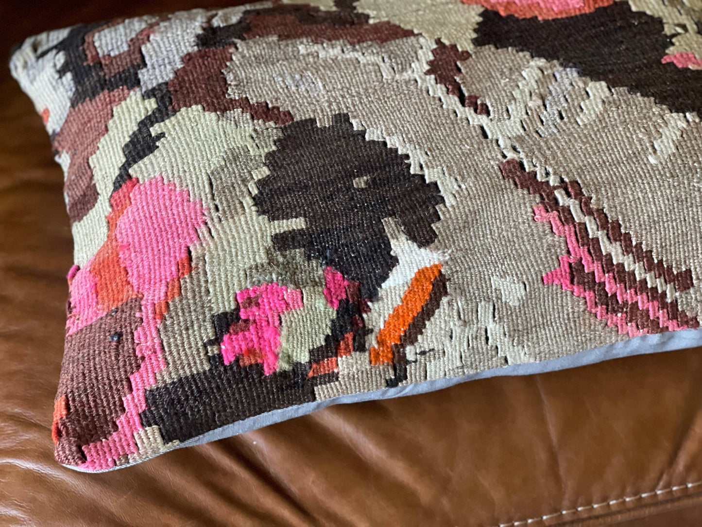 Vintage Turkish Killim Pillow | Esana  16x24