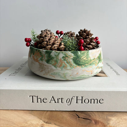Daza - Decorative Concrete Bowl | Centerpiece Bowl 