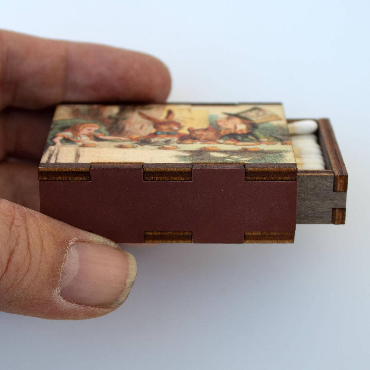 Matches - Alice in Wonderland Tea Party - Wooden Matchboxes