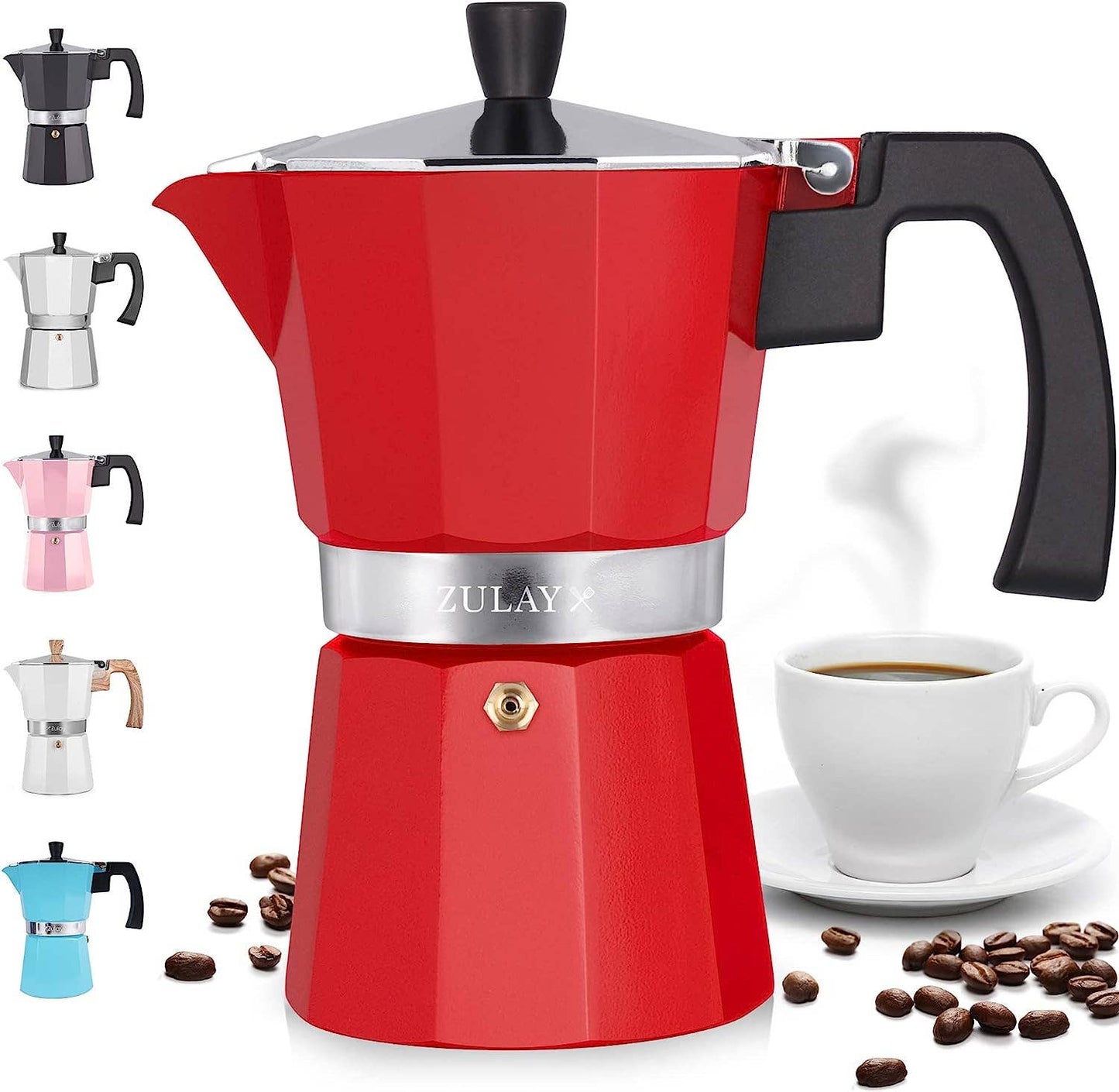 Stovetop Espresso Moka Pot - Italian Coffee Maker