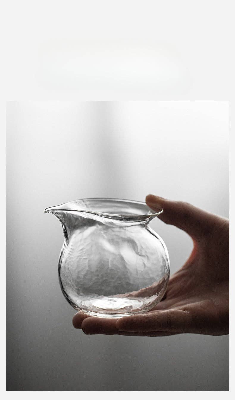 Gohobi Handmade Round Glass Pitcher