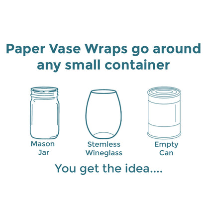 Fern Paper Vase Wraps