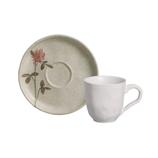 Organic Expresso coffee cup and Saucer