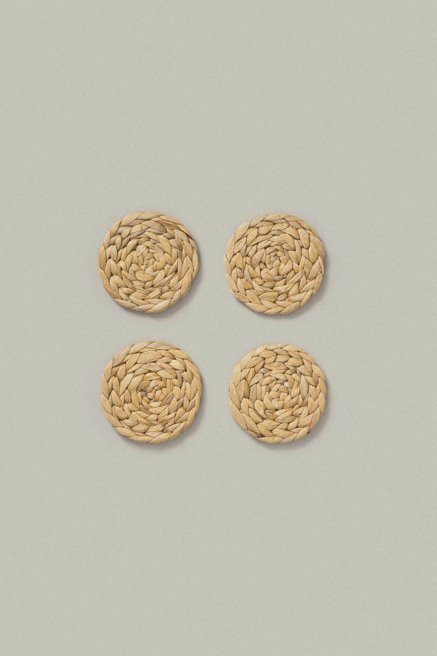 Woven Water Hyacinth Coasters