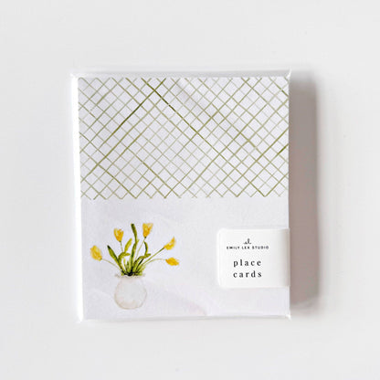 Tulips place cards