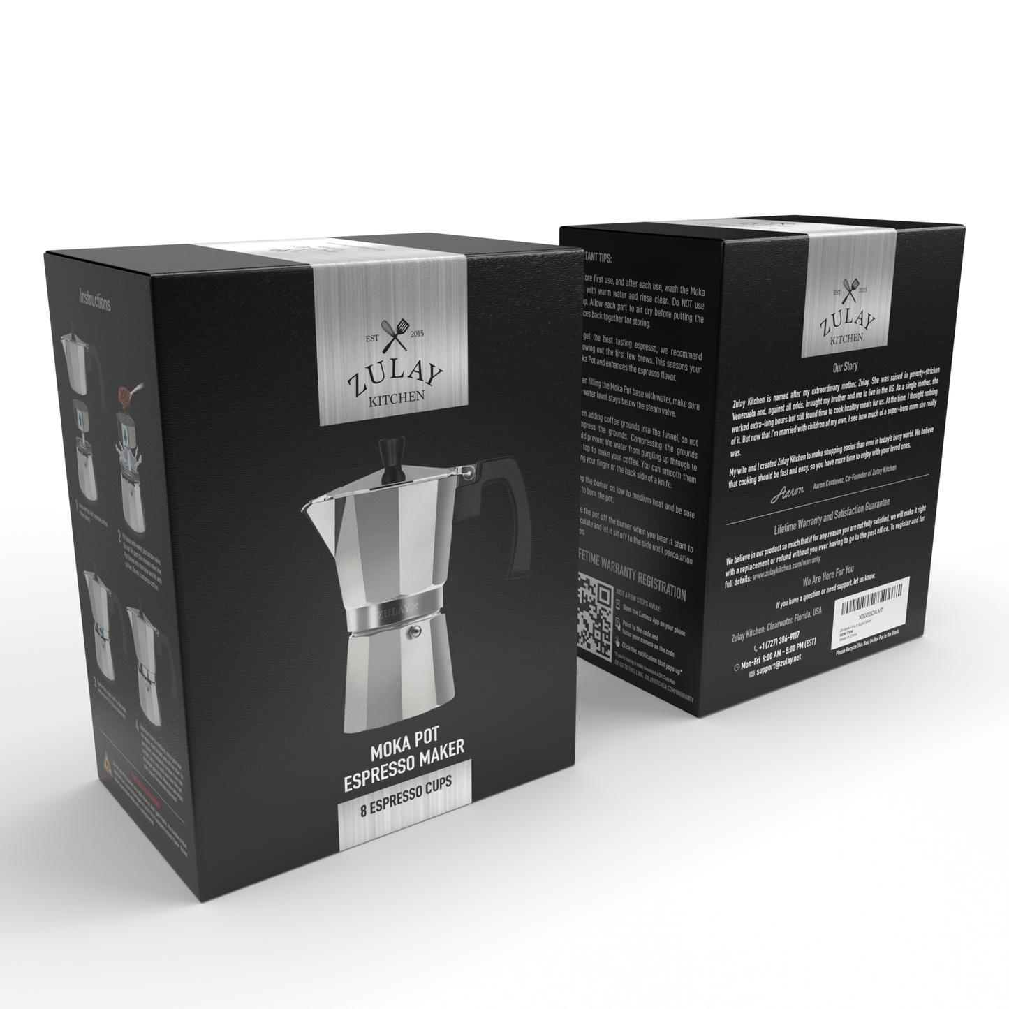 Stovetop Espresso Moka Pot - Italian Coffee Maker