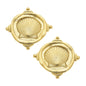 Gold Sea Shell Clip Earrings