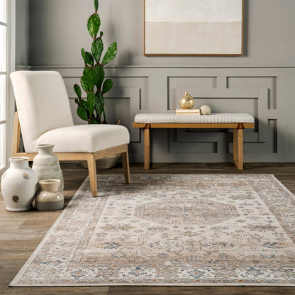Darby Persian Stain Repellent Machine Washable Area Rug