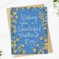 "Wishing you a beautiful Mother's Day" Floral Greeting Card
