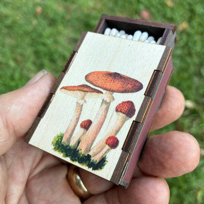 Matches - Mushroom Cluster - Wooden Matchboxes