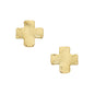 Mini Gold Square Cross Studs