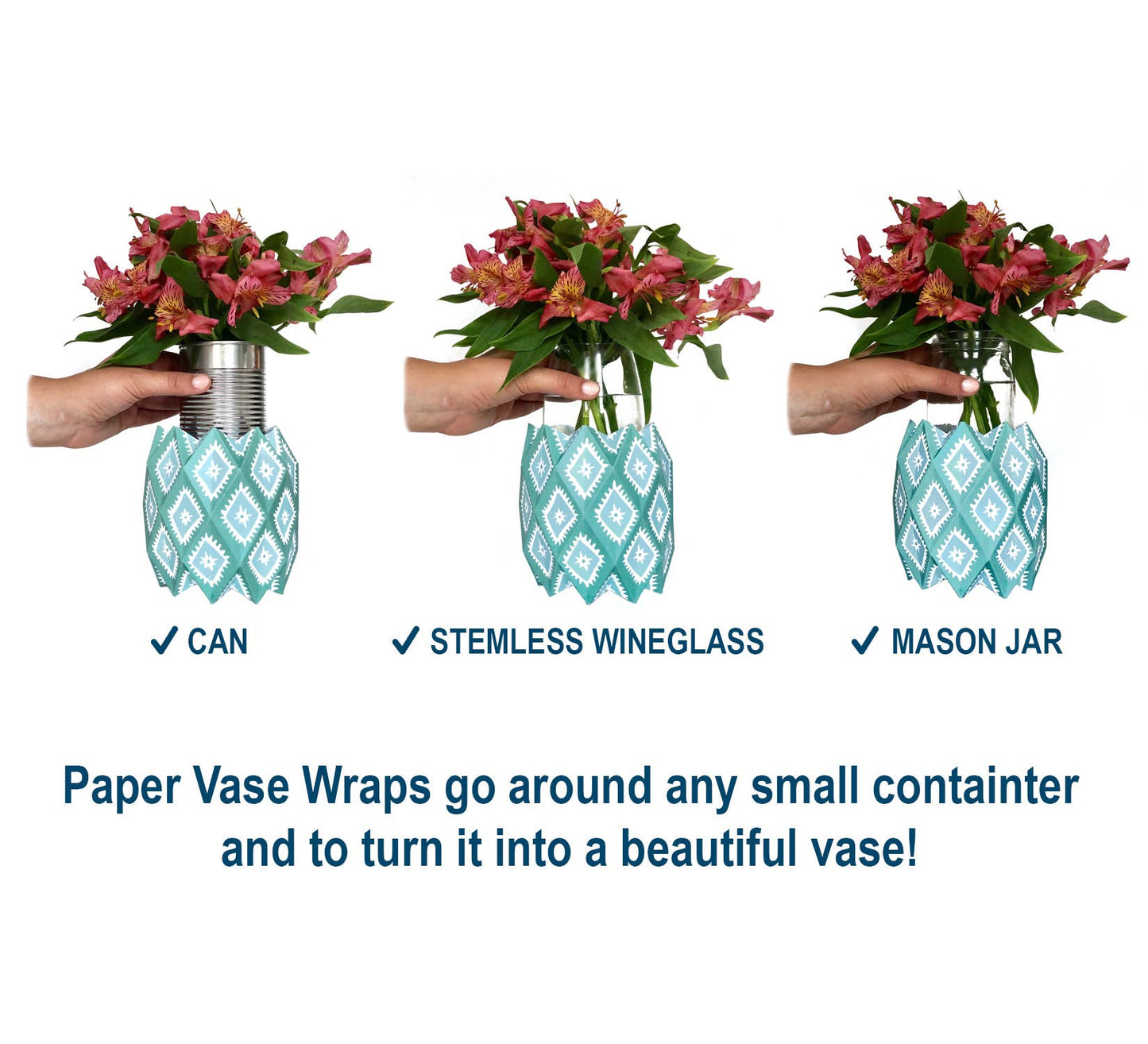 Wicker Paper Vase Wraps