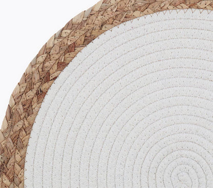 Hand-Woven Rattan Cotton Braided Rope Placemat