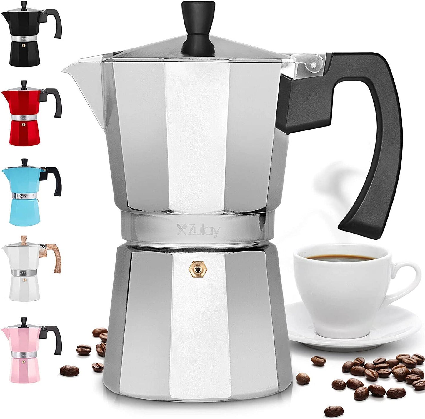 Stovetop Espresso Moka Pot - Italian Coffee Maker