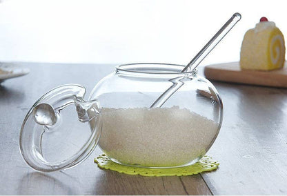 Gohobi Glass Storage Jar with Spoon