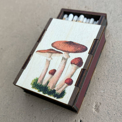 Matches - Mushroom Cluster - Wooden Matchboxes