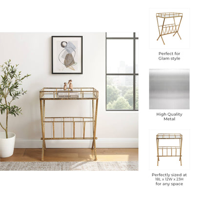 Gold Mirrored Table