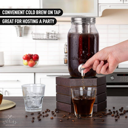 Cold Brew Coffee Maker - 1.5 Liter, Shatter-resistant Glass