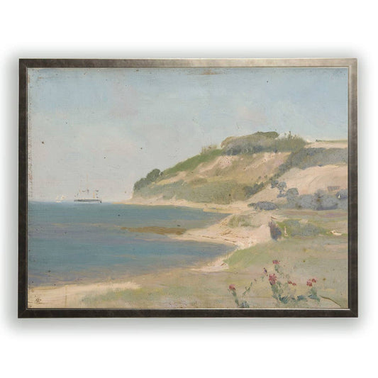 Vintage Oil Reproduction Print - Landscape P