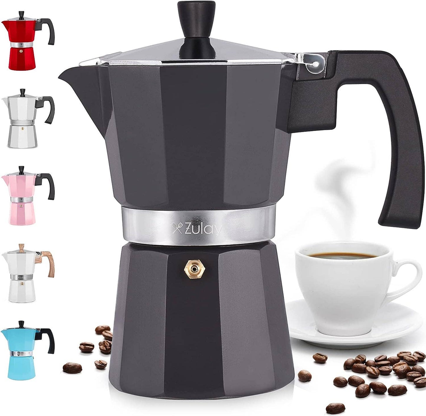 Stovetop Espresso Moka Pot - Italian Coffee Maker