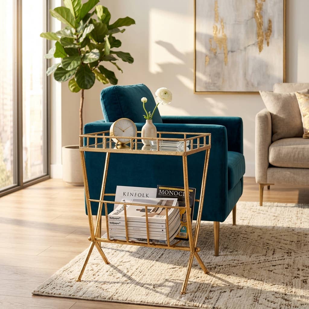Gold Mirrored Table