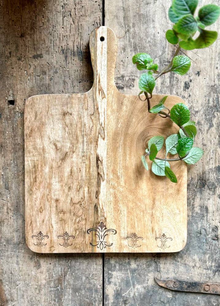 Patina Vie Handmade Mango Wood Cutting Board 14 x 10