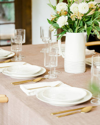 Stone Washed Linen Tablecloth // 84" x 60"