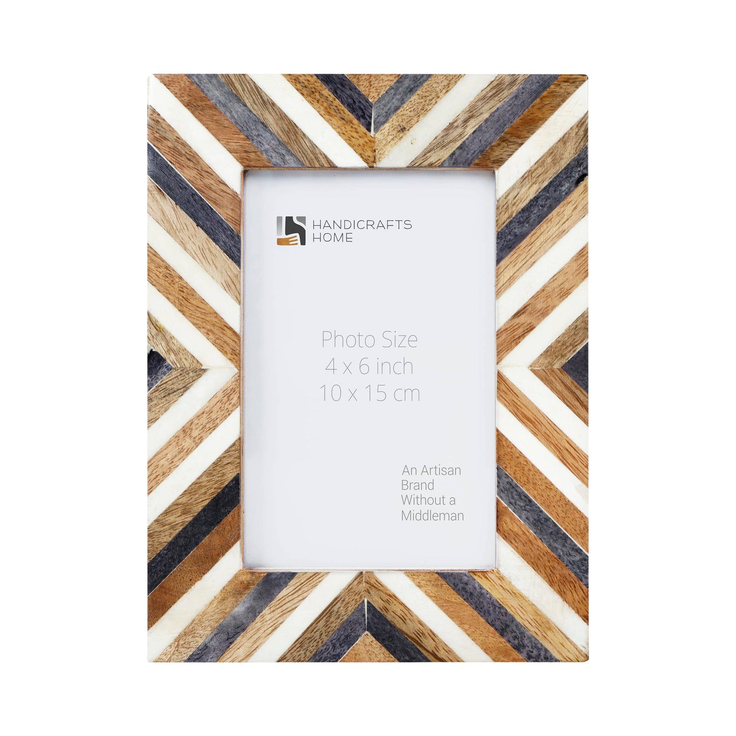 Picture Frame Hypno Daze Pattern Brown