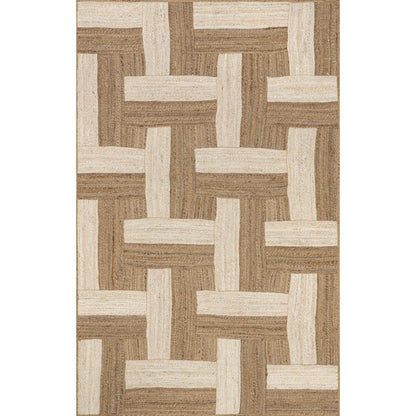 Florentina Geometric Links Jute Area Rug