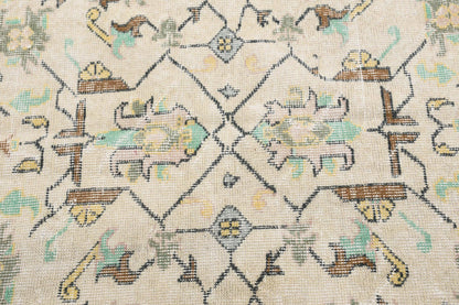 Turkish Rug, Vintage Area Rugs, Soft Pastel Colors